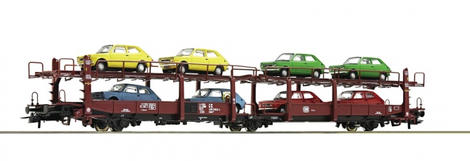 Auto Transporter loaded with Fiat 127 cars<br /><a href='images/pictures/Roco/Roco-76834.jpg' target='_blank'>Full size image</a>